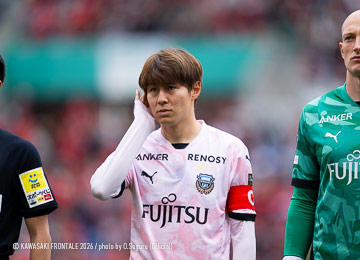 本日のアウェイで大賞は、この試合で両チームトップの走行距離を記録し、攻守にわたって最後まで奮闘した、脇坂泰斗選手です!